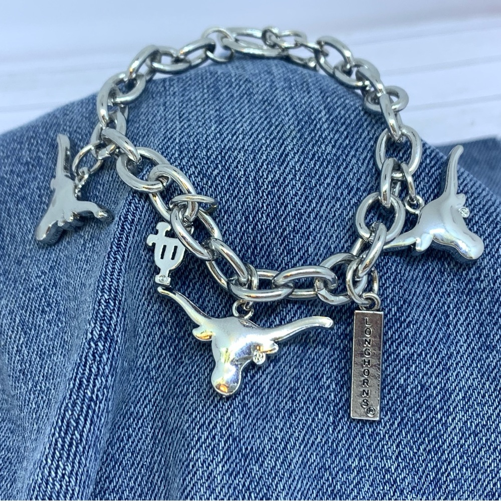 Texas Longhorn charm bracelet
